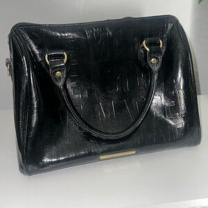 Steve Madden Glossy Black Satchel